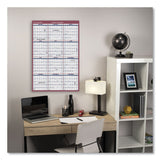 AT-A-GLANCE® Vertical/Horizontal Wall Calendar, 24 x 36, White/Blue/Red Sheets, 12-Month (Jan to Dec): 2024 (AAGPM21228)