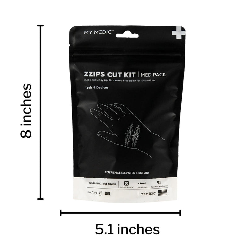 My Medic™ MED PACKS ZZIPS Cut Kit First Aid Kit Plastic Pouch (1207747_EA) 1/EA