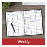 AT-A-GLANCE® DayMinder Weekly Appointment Book, Vertical-Column Format, 11 x 8, Black Cover, 12-Month (Jan to Dec): 2024 (AAGG52000)
