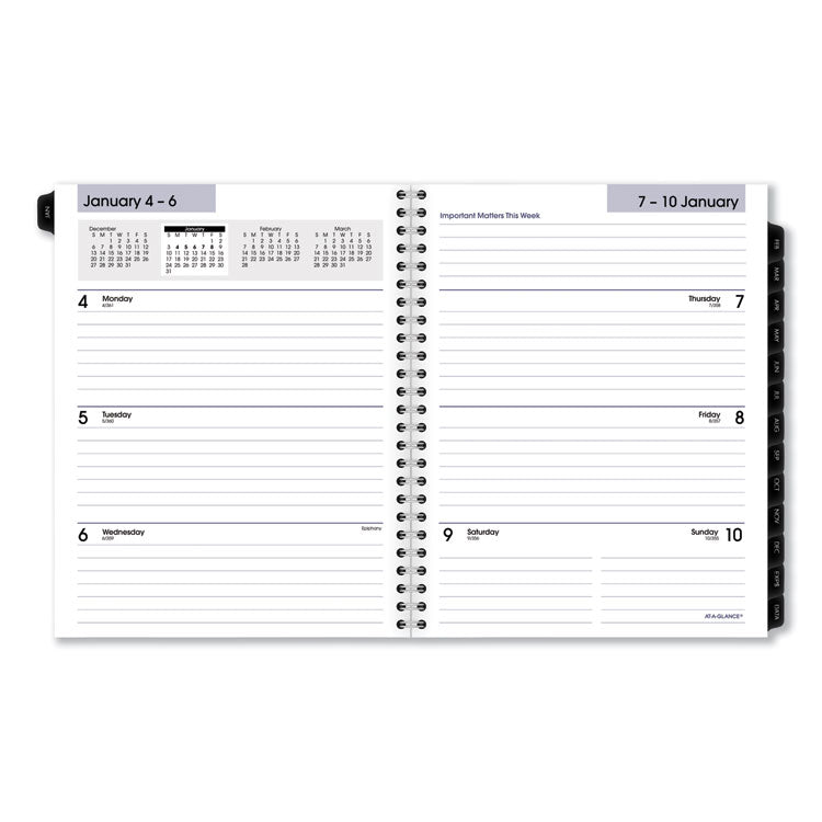 AT-A-GLANCE® DayMinder Executive Weekly/Monthly Refill, 8.75 x 7, White Sheets, 12-Month (Jan to Dec): 2025 (AAGG54550) Each