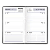 AT-A-GLANCE® DayMinder Weekly Pocket Planner, 6 x 3.5, Black Cover, 12-Month (Jan to Dec): 2024 (AAGSK4800)