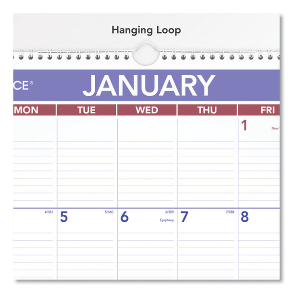 AT-A-GLANCE® Erasable Wall Calendar, 15.5 x 22.75, White Sheets, 12-Month (Jan to Dec): 2024 (AAGPMLM0328)