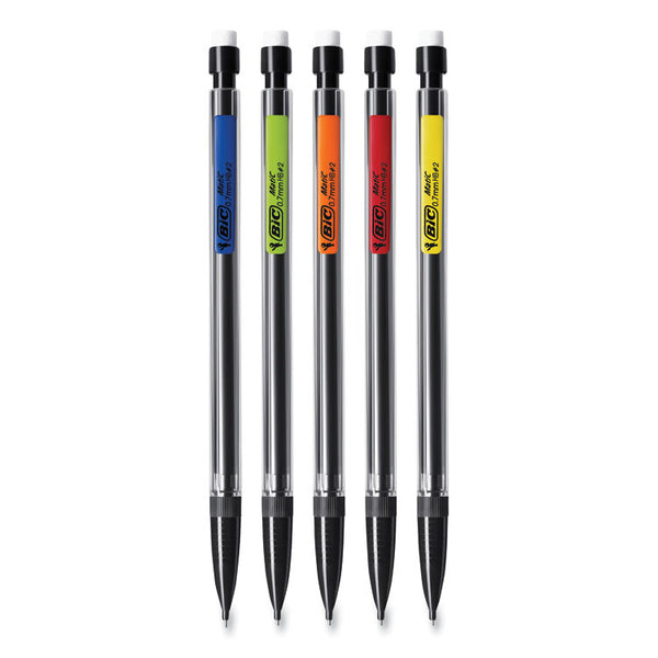 BIC® Xtra Smooth Mechanical Pencil Xtra Value Pack, 0.7 mm, HB (#2), Black Lead, Assorted Barrel Colors, 320/Carton (BICMP320BK)