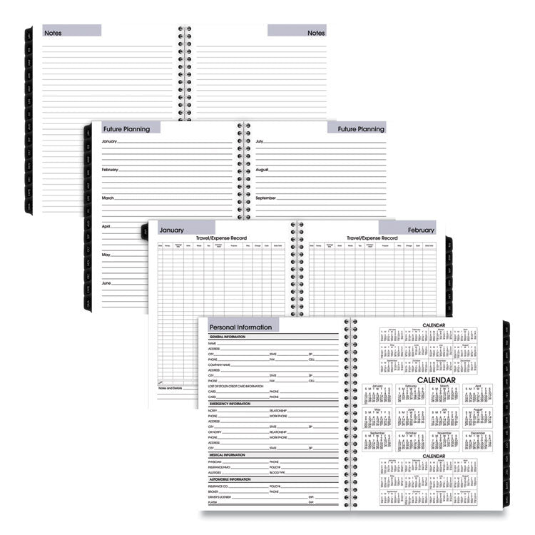 AT-A-GLANCE® DayMinder Executive Weekly/Monthly Refill, 8.75 x 7, White Sheets, 12-Month (Jan to Dec): 2025 (AAGG54550) Each