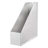 Artistic® Urban Collection Punched Metal Magazine File, 3.5 x 10 x 11.5, White (AOPART20004WH) Each