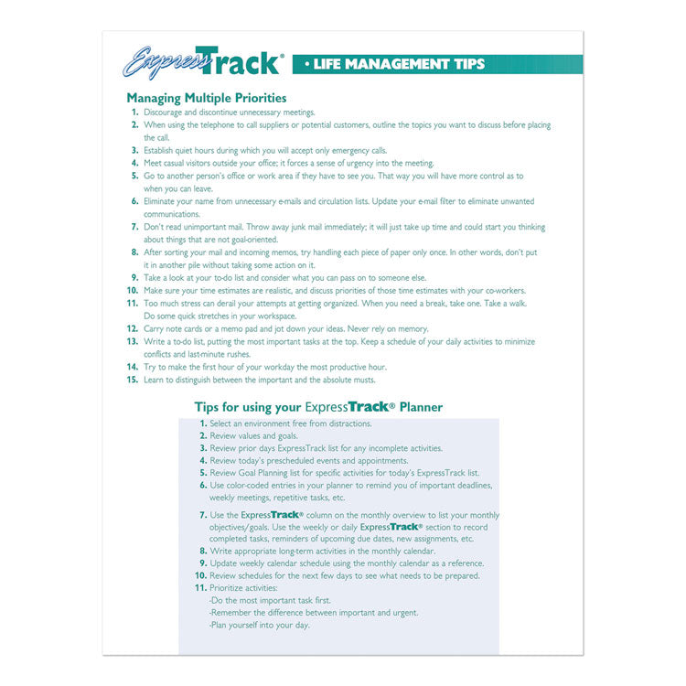 House of Doolittle™ Express Track Recycled Weekly Appointment Book/Monthly Planner, 11 x 8.5, Black Cover, 13-Month: Jan 2026 to Jan 2027 (HOD29602) Each