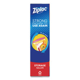 Ziploc® Double Zipper Storage Bags, 1 gal, 1.75 mil, 10.56" x 10.75", Clear, 38 Bags/Box, 9 Boxes/Carton (SJN314470) Case of 342