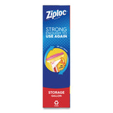 Ziploc® Double Zipper Storage Bags, Triple System Seal, Gallon, 10.56" x 10.75", Clear, 38 Bags/Box, 9 Boxes/Carton (SJN383233) Case of 342