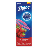 Ziploc® Double Zipper Storage Bags, 1 gal, 1.75 mil, 10.56" x 10.75", Clear, 38 Bags/Box, 9 Boxes/Carton (SJN314470) Case of 342