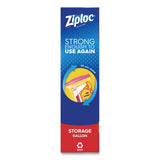 Ziploc® Double Zipper Storage Bags, Triple System Seal, Gallon, 10.56" x 10.75", Clear, 38/Box (SJN383233BX) Box of 38