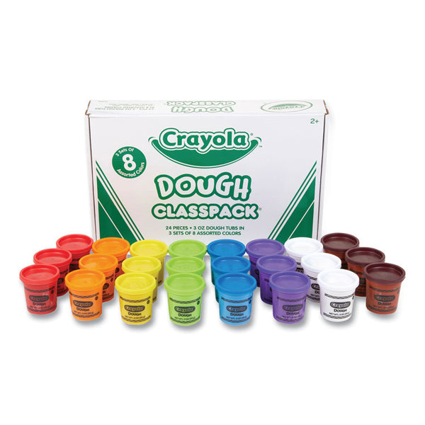 Crayola® Dough Classpack, 3 oz, 8 Assorted Colors, 24/Pack (CYO570171) Pack of 24