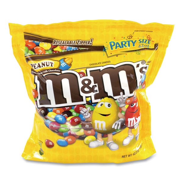 M & M's® SUP Party Bag Peanut, 42 oz Bag, 2 Bags/Pack, Ships in 1-3 Business Days (GRR20901304) Case of 2