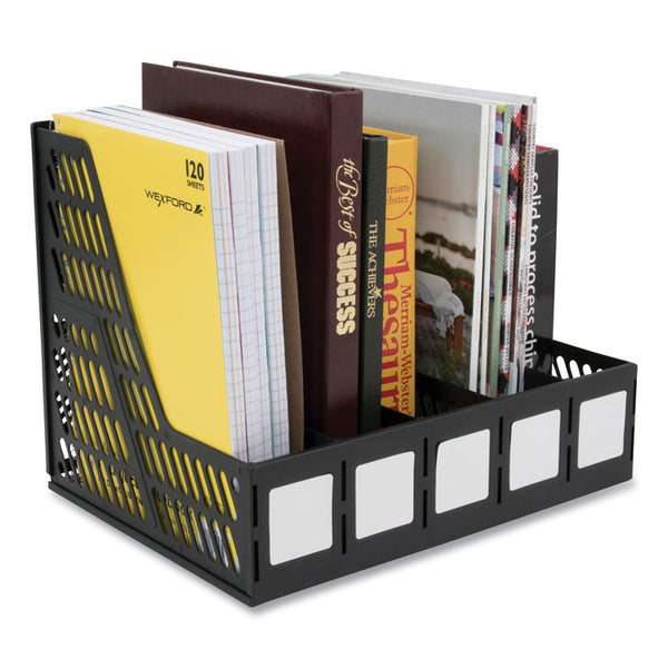 Advantus Literature File, Five Slots, 13.25 x 10 x 10.25, Black (AVT34092)