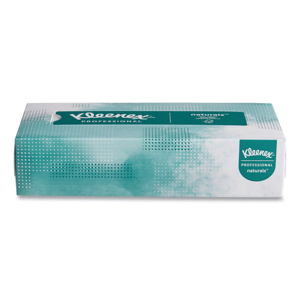 Kleenex® Naturals Facial Tissue for Business, Flat Box, 2-Ply, White, 125 Sheets/Box (KCC21601BX)