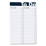 Ampad® To Do Notepads, List-Management Format, Randomly Assorted Headband Colors, 50 White 5 x 8 Sheets (AMP20001)
