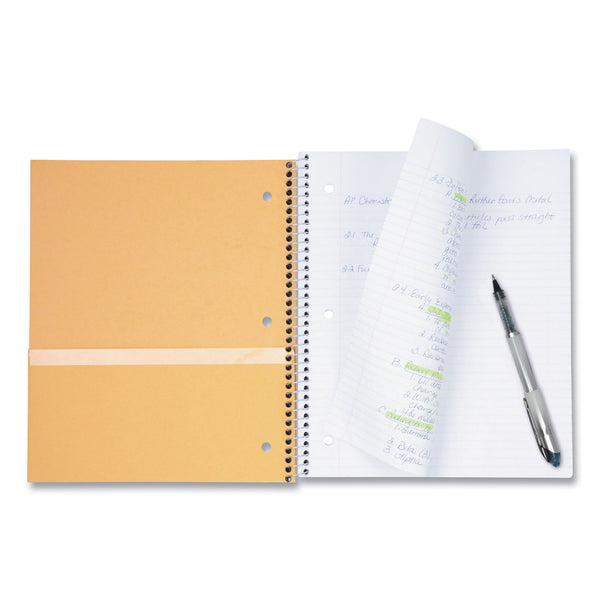 Mead 3-Subject Notebook, 8" x 10-1/2", Wide-Ruled, Assorted (MEA51014) Each