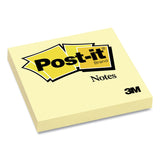 Post-it® Notes Original Pads in Canary Yellow, 3" x 3", 100 Sheets/Pad (MMM654YWEA) Each