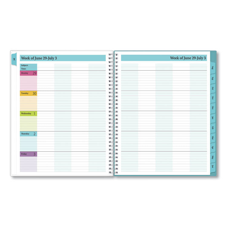 Teacher Dots CYO Cover Weekly/Monthly Lesson Planner, 2024 to 2025, Nine Classes, Multicolor Cover, (144) 11 x 8.5 Pages (BLS100330) Each