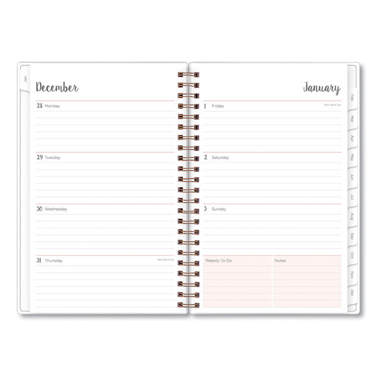 Blue Sky® Joselyn Weekly/Monthly Planner, Floral Artwork, 8 x 5, Pink/Peach/Black Cover, 12-Month (Jan to Dec): 2026 (BLS110396) Each