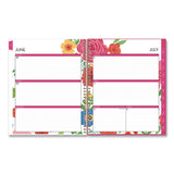 Mahalo Academic Year Create-Your-Own Cover Weekly/Monthly Planner, Floral Artwork, 11 x 8.5, 12-Month (July-June): 2024-2025 (BLS100149) Each