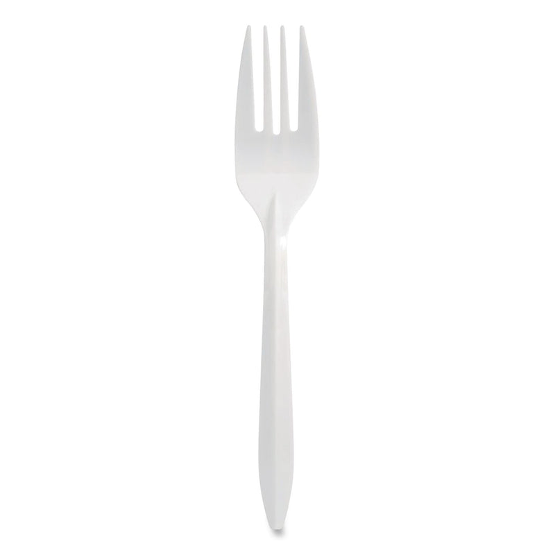 Berkley Square Individually Wrapped Mediumweight Cutlery, Forks, White, 1,000/Carton (BSQ1102000) Case of 1000