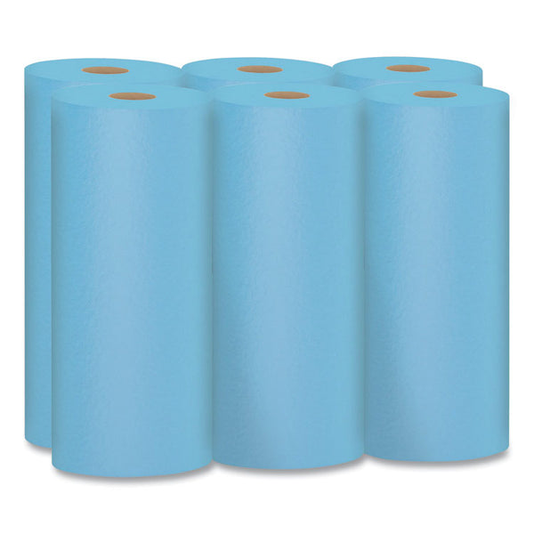 Scott® Shop Towels, 1-Ply, 10.4 x 11, Blue, 55/Roll, 6 Rolls/Pack (KIM75180)