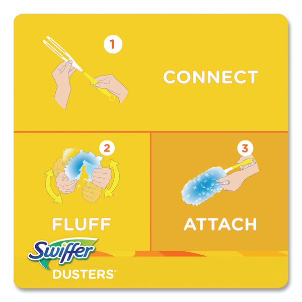 Swiffer Dusters Refill, Dust Lock Fiber, Lavender Scent, Light Blue, 18/Box (PGC99037) Box of 100