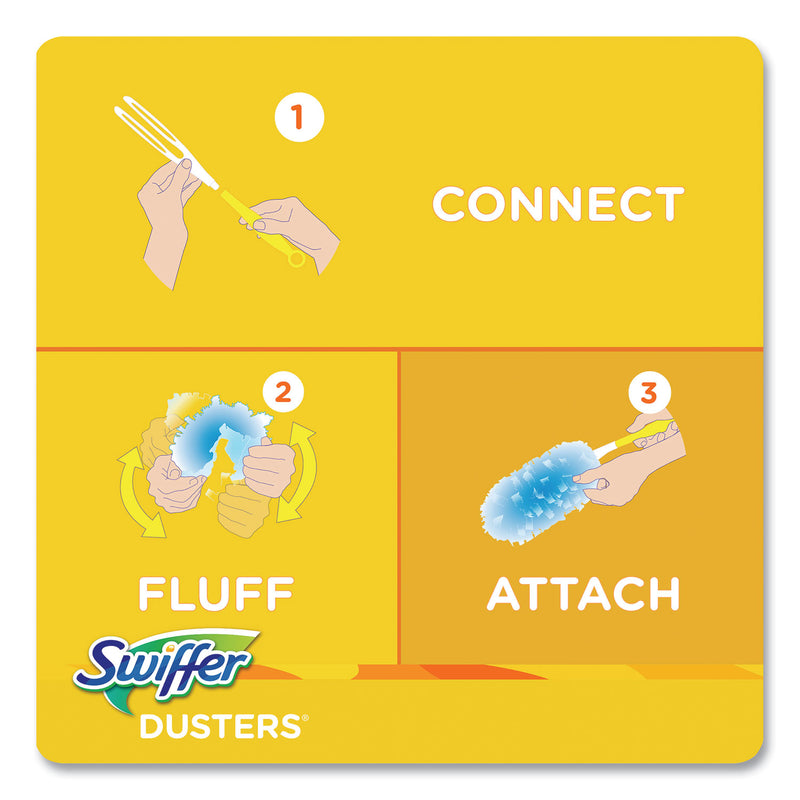 Swiffer Dusters Refill, Dust Lock Fiber, Lavender Scent, Light Blue, 18/Box (PGC99037) Box of 100