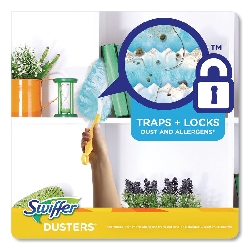 Swiffer Dusters Refill, Dust Lock Fiber, Lavender Scent, Light Blue, 18/Box (PGC99037) Box of 100