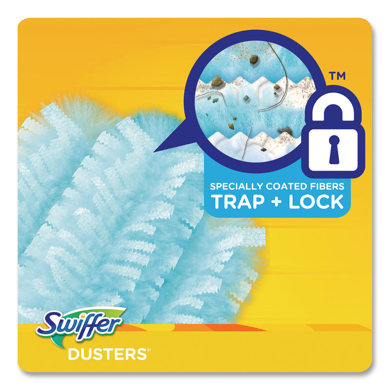 Swiffer Dusters Refill, Dust Lock Fiber, Lavender Scent, Light Blue, 18/Box (PGC99037) Box of 100