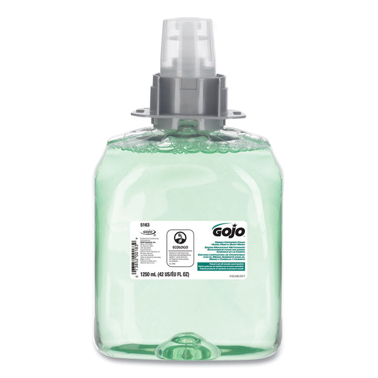 GOJO® Luxury Foam Hair and Body Wash, Cucumber Melon Scent, 1,250 mL Refill (GOJ516304EA) Each