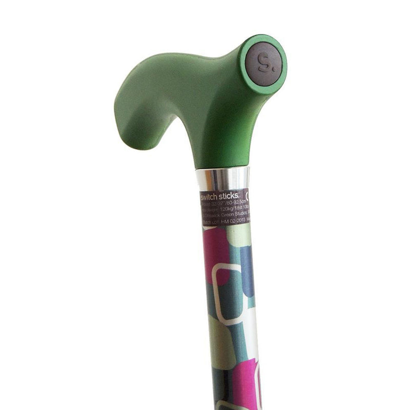 Switch Sticks® Folding Cane Aluminum 32 to 37 Inch Height Vienna Print (1050004_EA) 1/EA