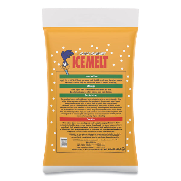 Scotwood Industries Road Runner Ice Melt w/Calcium Chlorine Blend, 50lb, Red (SCW50BRR) 1 Bag