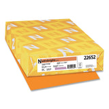 Astrobrights® Color Paper, 24 lb Bond Weight, 8.5 x 14, Cosmic Orange, 500/Ream (WAU22652) 1 Ream