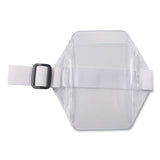 Advantus Arm Badge Holders, Vertical, Textured Clear 5" x 5" Holder, 2.5" x 4" Insert, 12/Pack (AVT75649) Box of 12
