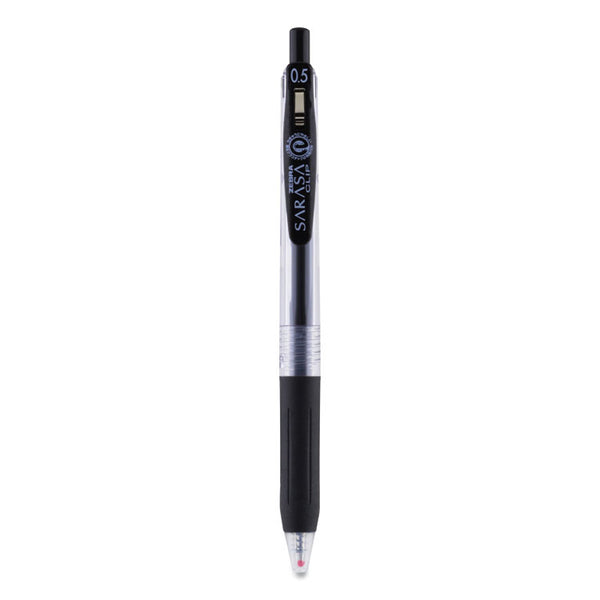 Zebra® Sarasa Clip Gel Pen, Retractable, Fine 0.5 mm, Assorted Ink and Barrel Colors, 20/Pack (ZEB47220)