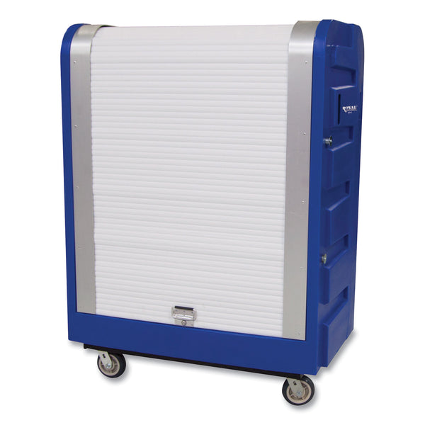 Royal Basket Trucks Bulk Transport Turnabout Truck, Plastic, 28" x 59" x 66.75", Blue (RBTL48BLXBTC6UN) Each