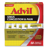 Advil® Sinus Congestion and Pain Relief, 50/Box (PFYBXAVSCP50BX) Box of 50