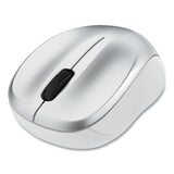 Verbatim® Silent Wireless Blue LED Mouse, 2.4 GHz Frequency/32.8 ft Wireless Range, Left/Right Hand Use, Silver (VER99777)