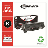 Innovera® Remanufactured Black Toner, Replacement for 36A (CB436A), 2,000 Page-Yield (IVRB436A) Each