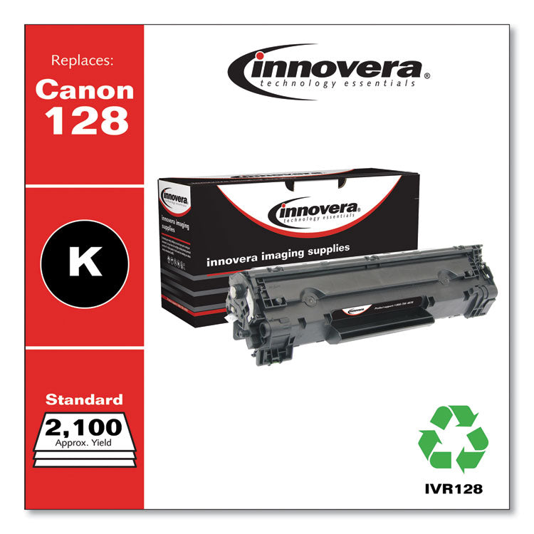 Innovera® Remanufactured Black Toner, Replacement for 128 (3500B001AA), 2,100 Page-Yield (IVR128) Each