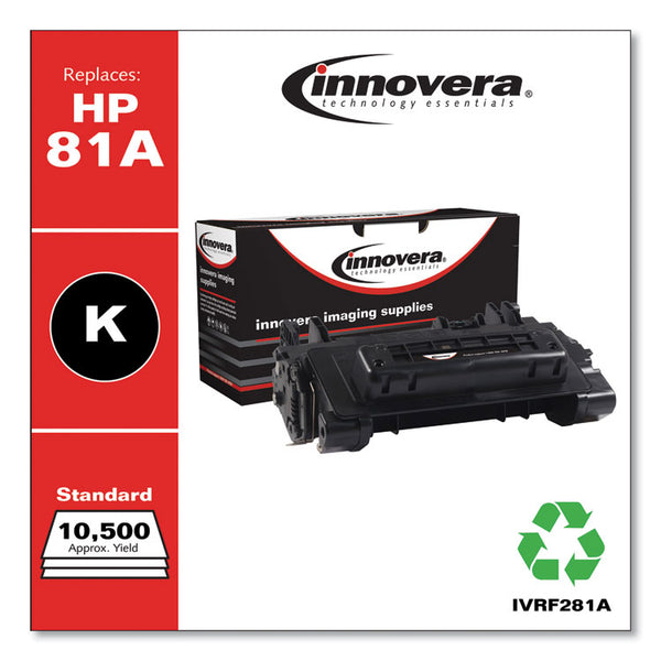 Innovera® Remanufactured Black Toner, Replacement for 81A (CF281A), 10,500 Page-Yield (IVRF281A) Each