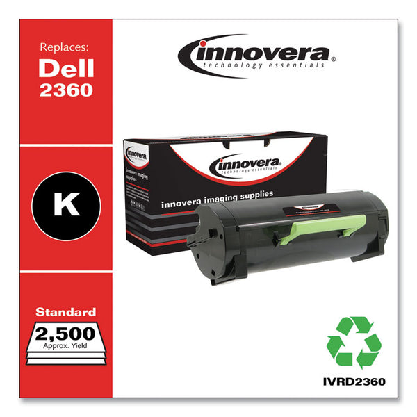 Innovera® Remanufactured Black Toner, Replacement for 331-9803, 2,500 Page-Yield (IVRD2360) Each