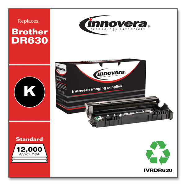 Innovera® Remanufactured Black Drum Unit, Replacement for DR630, 12,000 Page-Yield (IVRDR630) Each