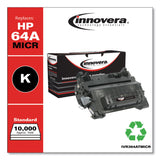 Innovera® Remanufactured Black MICR Toner, Replacement for 64AM (CC364AM), 10,000 Page-Yield (IVR364ATMICR) Each