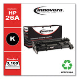 Innovera® Remanufactured Black Toner, Replacement for 26A (CF226A), 3,100 Page-Yield (IVRF226A)