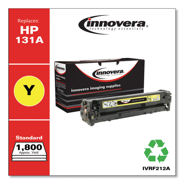 Innovera® Remanufactured Yellow Toner, Replacement for 131A (CF212A), 1,800 Page-Yield (IVRF212A) Each