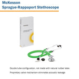 McKesson Sprague Stethoscope Green 2-Tube 22 Inch Tube Double Sided Chestpiece (1089447_EA) 1/EA