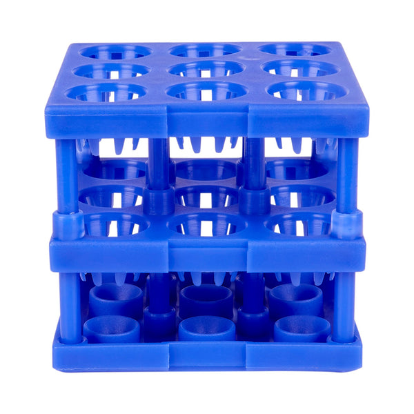 McKesson Tube Cube Rack 9 Place 8 to 16 mm Tube Size Blue 3 X 3 X 3 Inch (885932_EA) 1/EA