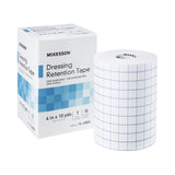 McKesson Water Resistant Dressing Retention Tape with Liner White 4 Inch X 10 Yard Nonwoven / Printed Release Paper NonSterile (1087972_CS) 24/CS